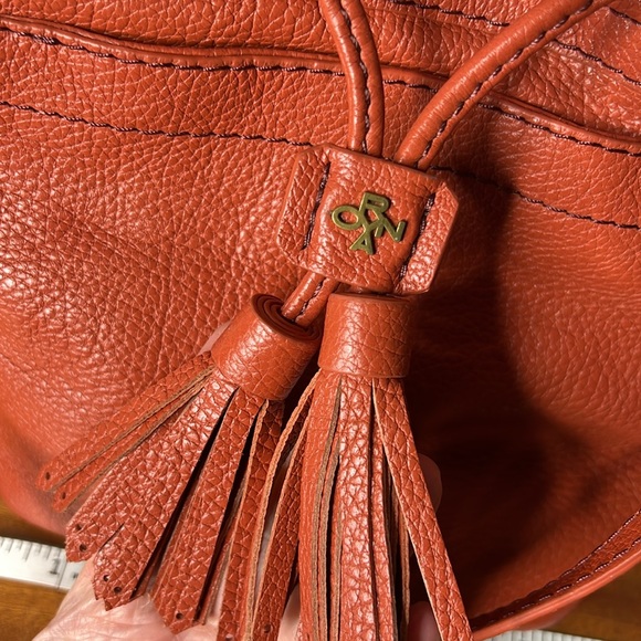 Burnt Orange Oryani Shoulder Crossbody Bucket Purse - Picture 2 of 7
